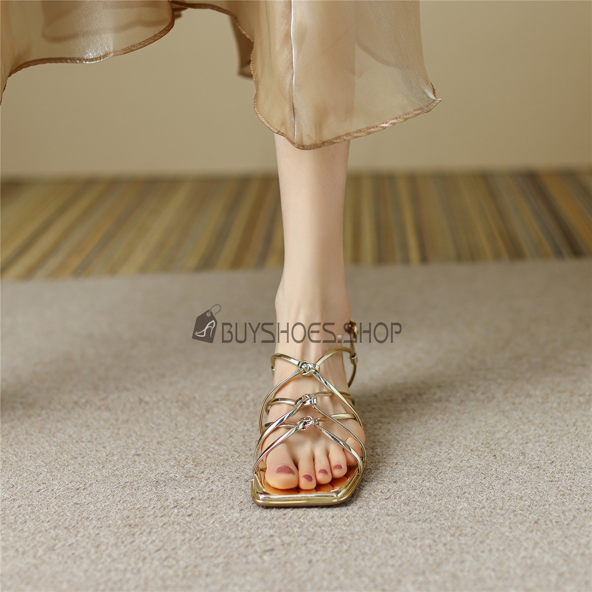 Shopping For Gladiator Chunky Heel Sandals Fashion Block Heel