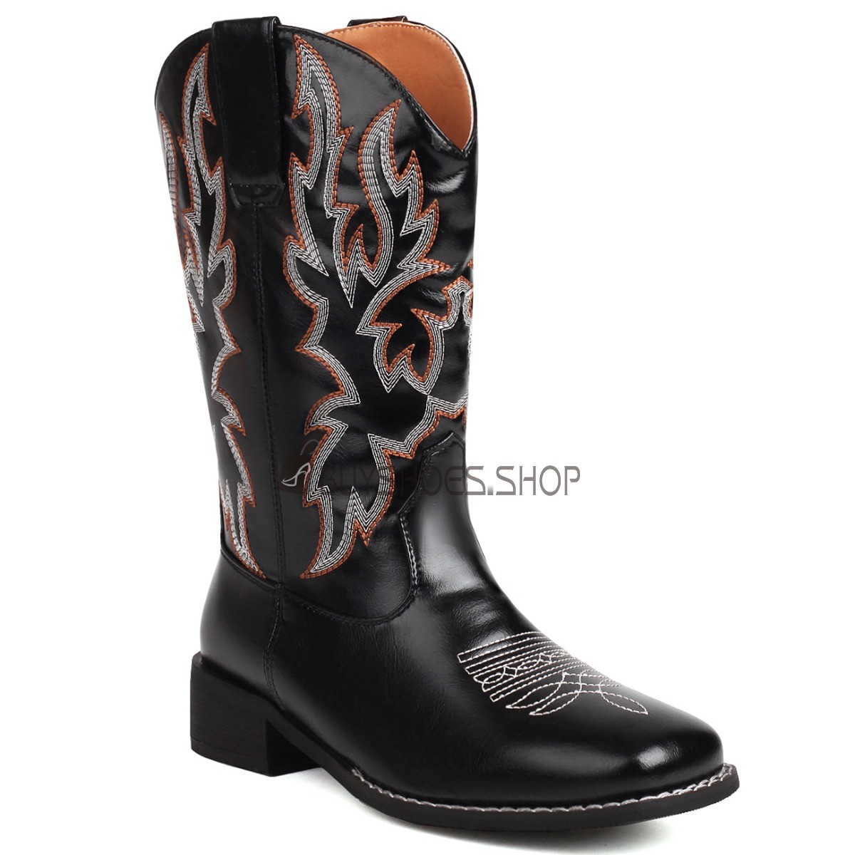 Comfortabele Met 4 cm Lage Hak Laarsjes Cowboy Boots Dames Vintage Met Blokhak Online 2023091178F BuyShoes.Shop