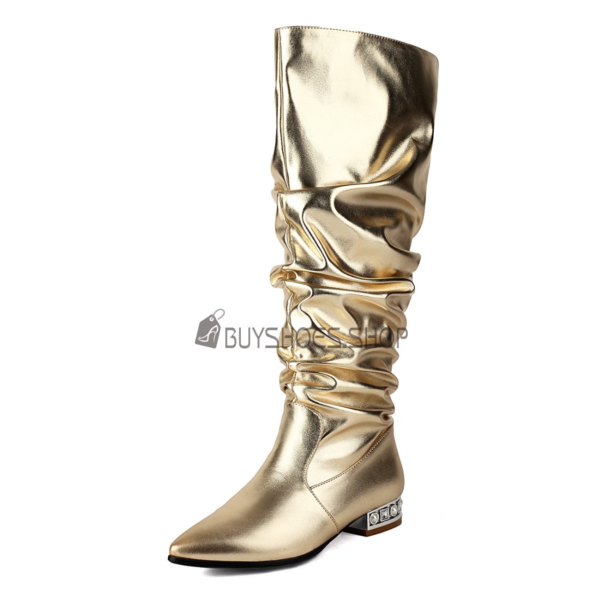 Olukssck 2 paar glitter metallic glanzende schoenveters