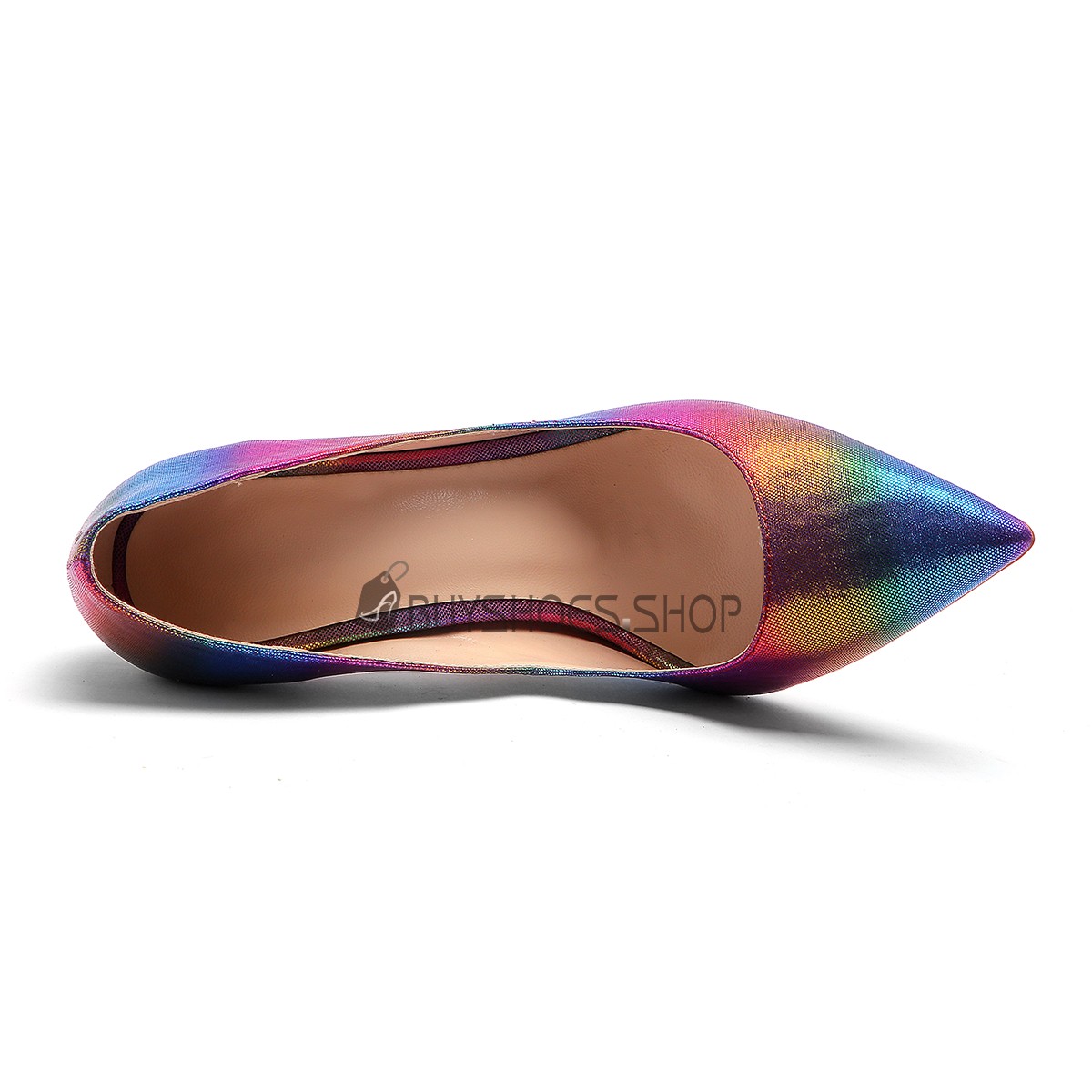 Online Shopping Multicolor Turquoise 4 inch High Heel Gradient Stiletto Sparkly Pumps 2022 Going Out Shoes 3121111057F BuyShoes.Shop