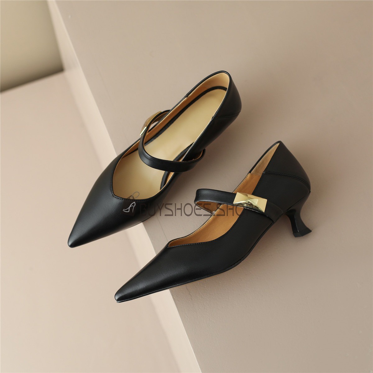 Sandali Con Tacco Castamere Donna - Aperti In Punta, Tacco 3.5cm, Cinturino Alla Caviglia, Sintetico, Eleganti - Foto 2