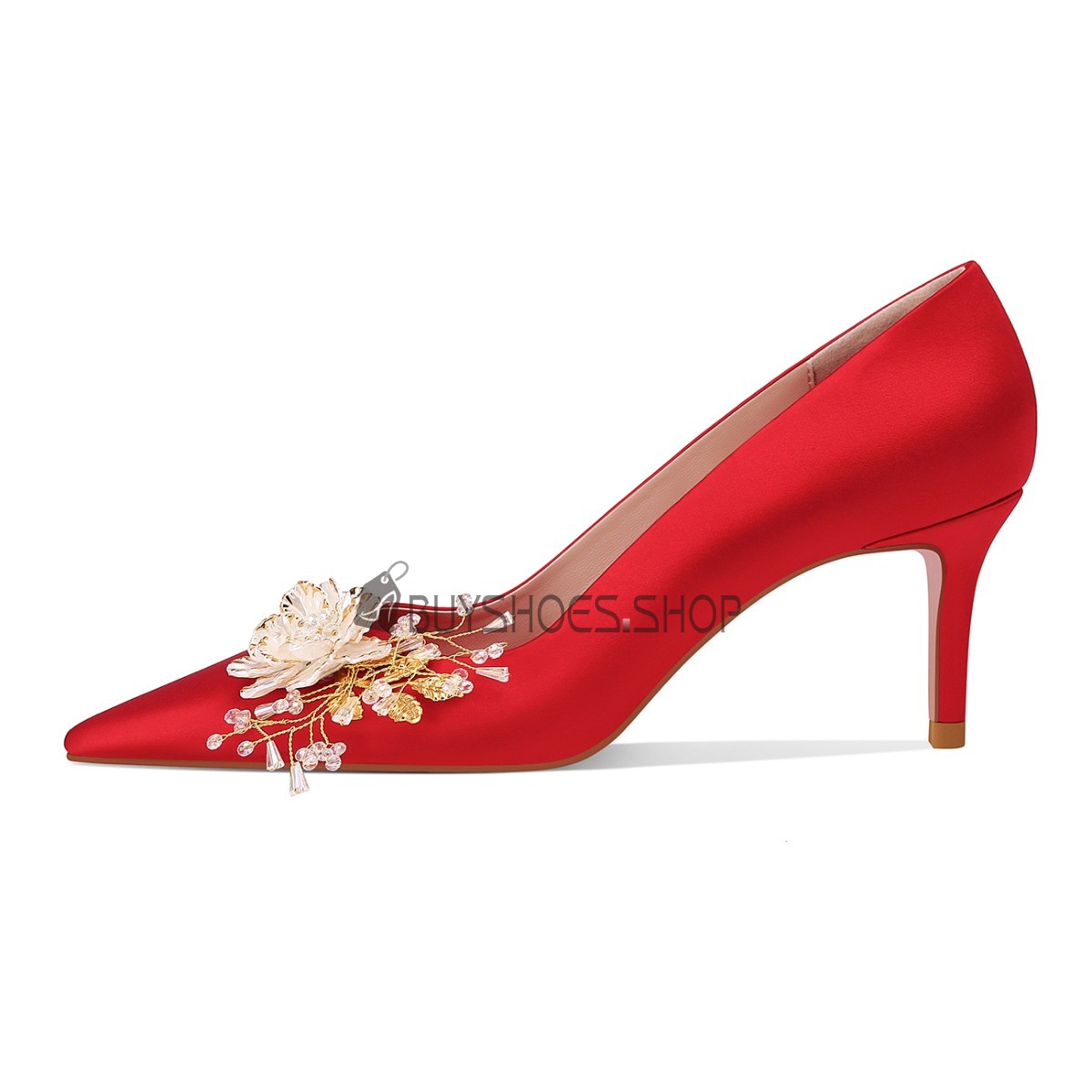Red bottom wedding heels shop