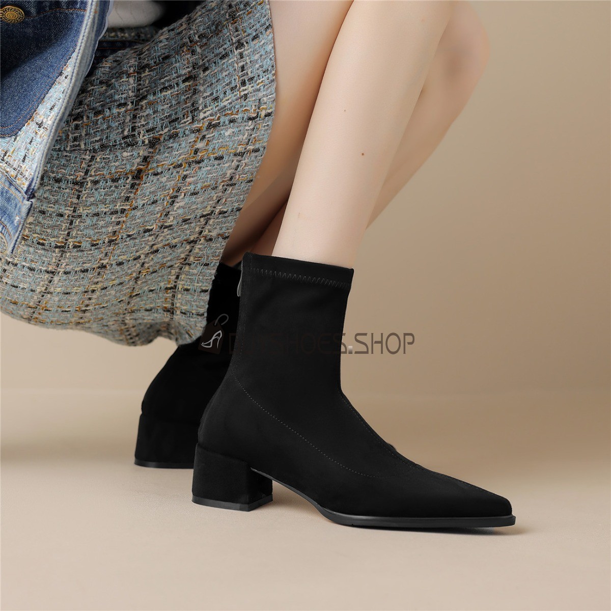 Low heel sock boot new arrivals