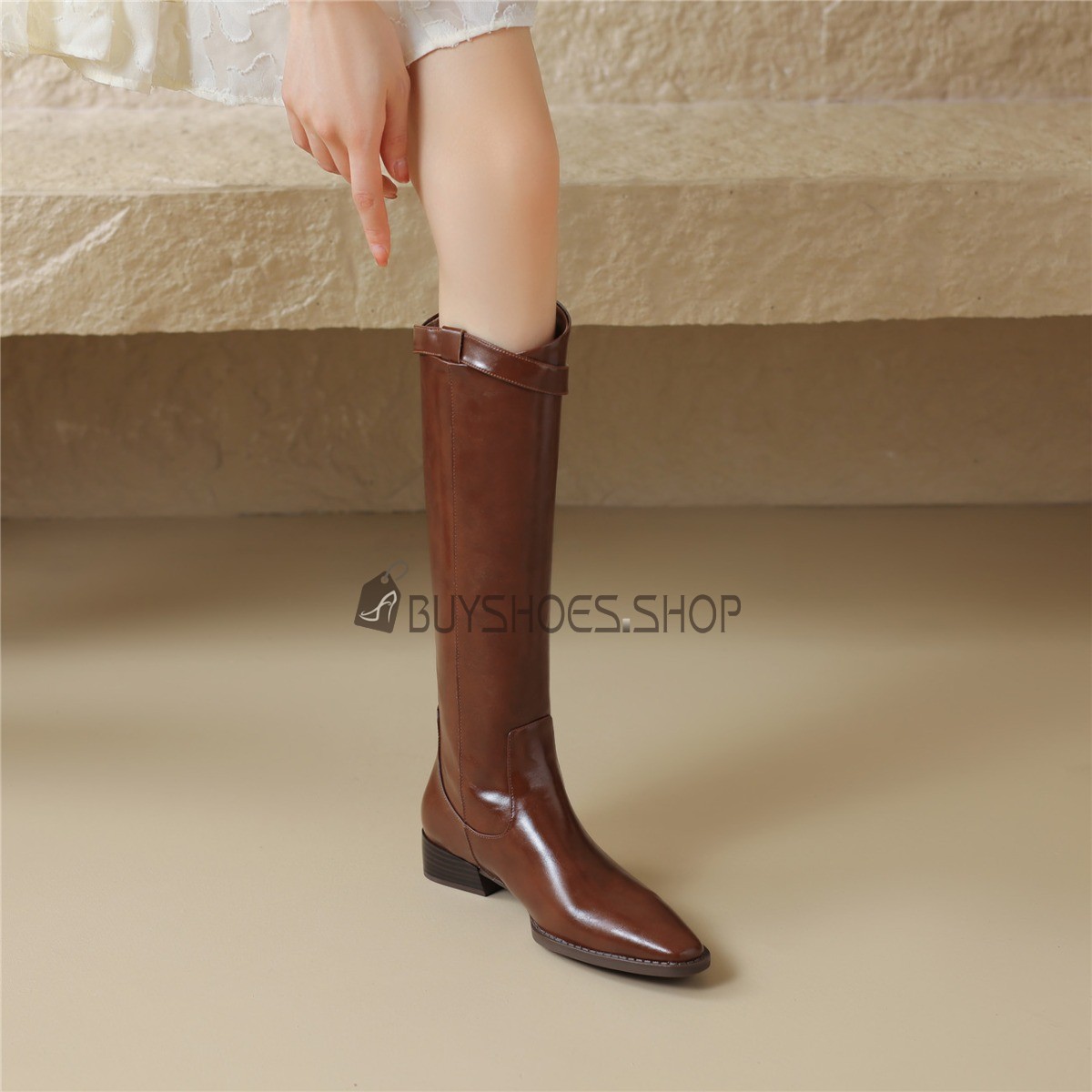 Pointed Toe Flat Boots For Tall Ladies Online Shopping Comfort