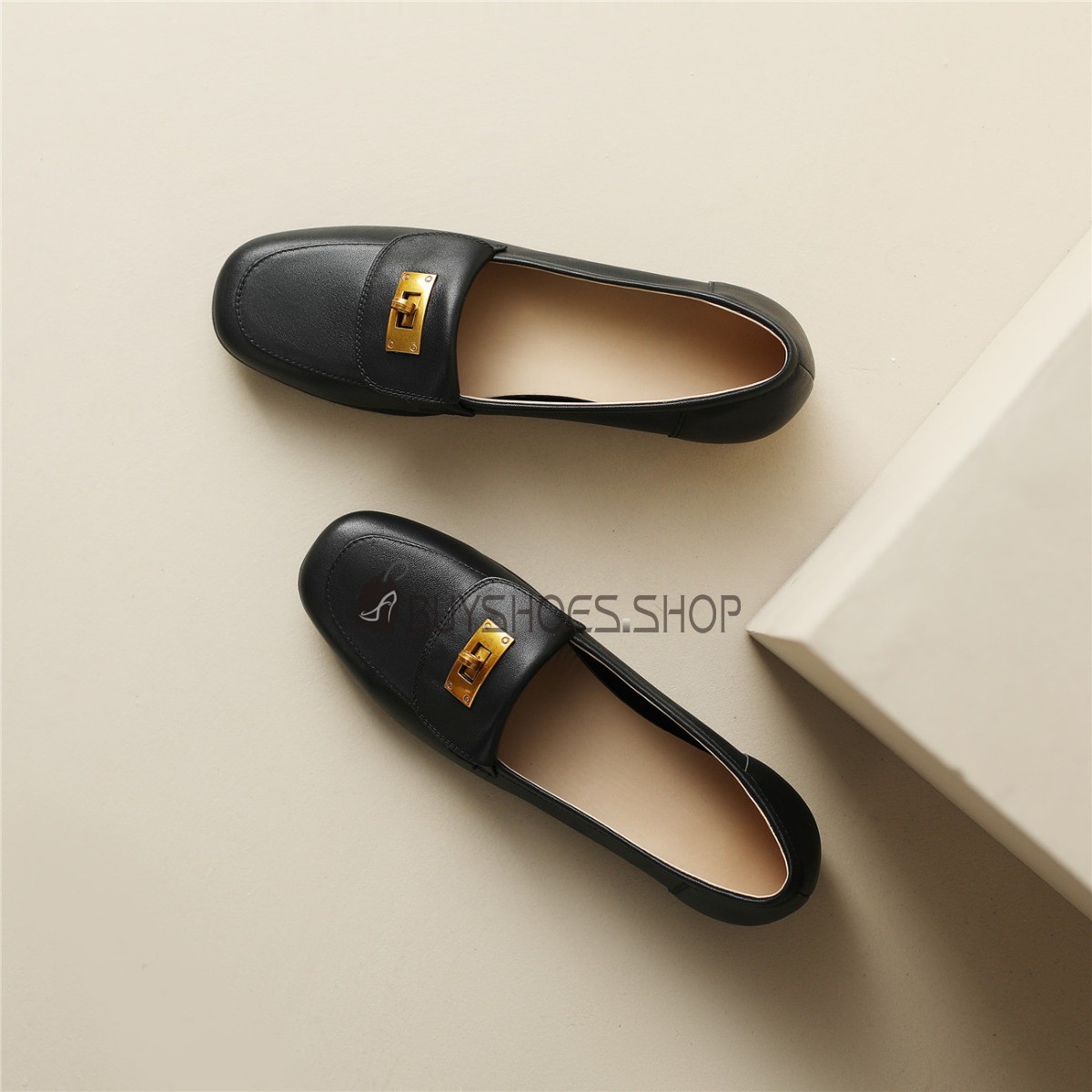 Vintage Schoenen Dames Gesloten Neus Business Casual Comfortabele Leer Instappers Dames Online Kopen 5323110198F BuyShoes.Shop