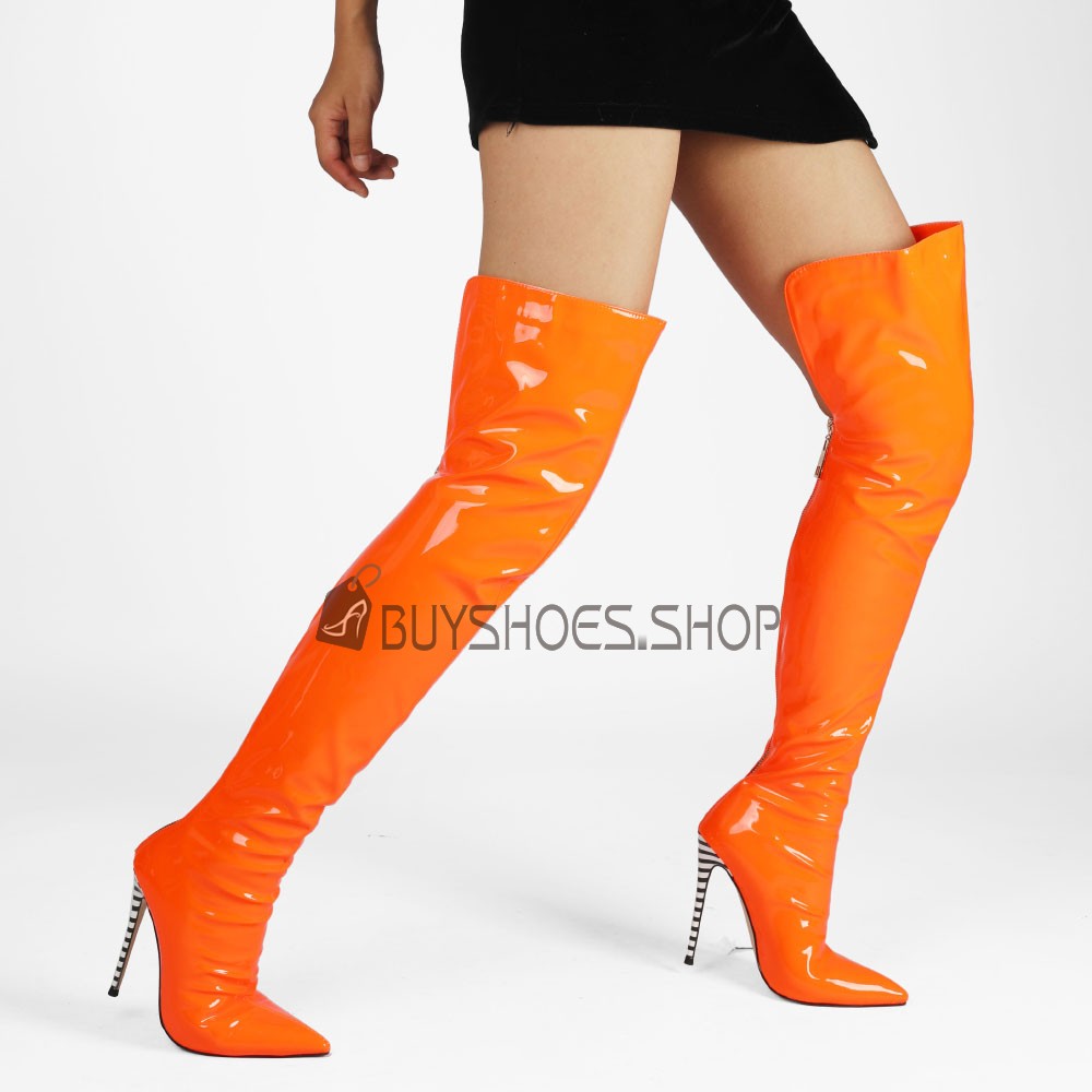 Neon over the knee boots online