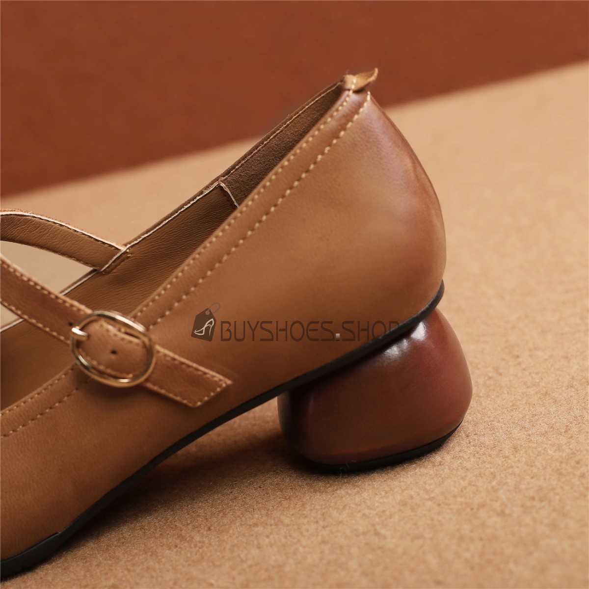 Mary Jane-schoenen Voor Dames, Lage Pumps Met Blokhak, Gesloten Ronde Mary Jane-schoenen Voor Dames, Lage Pumps Met Blokhak, Gesloten Ronde