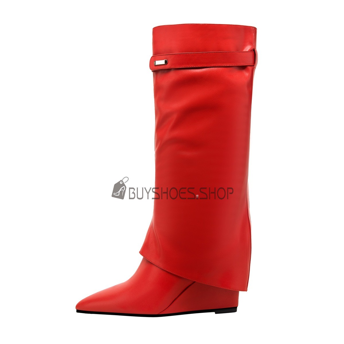 Online Wedge inch High Heeled 2023 Mid Calf Boot For Women