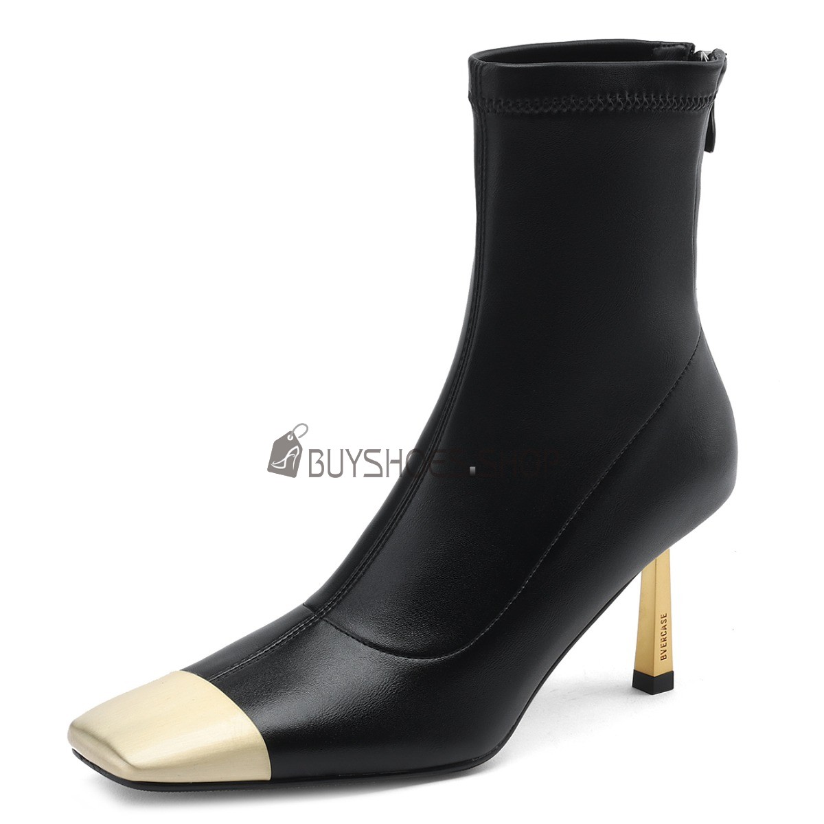 CHANELニーハイバイカラーブーツベージュ黒