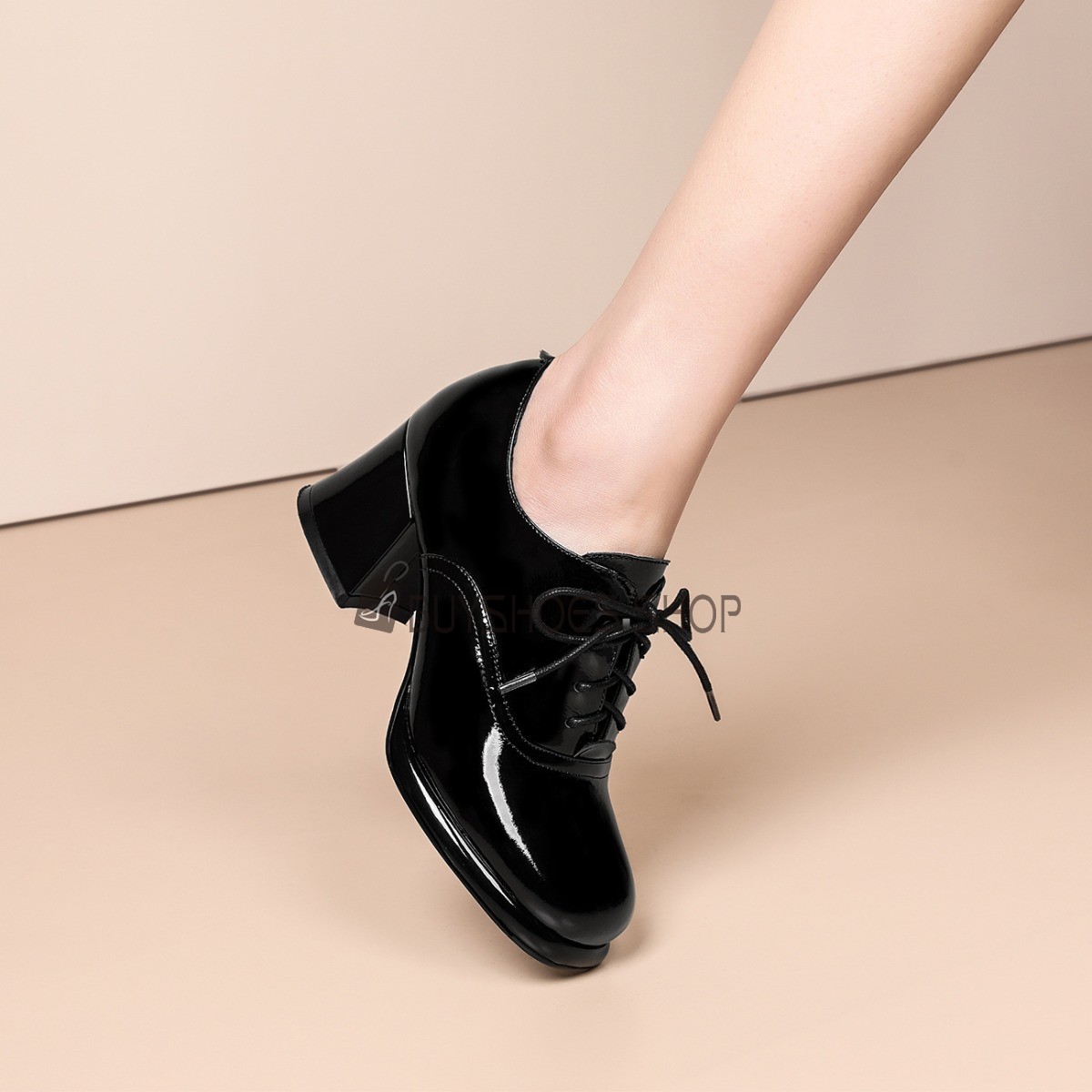 Tacón Grueso Tacónes Medio De Piel Oxford Cómodos Y Elegantes