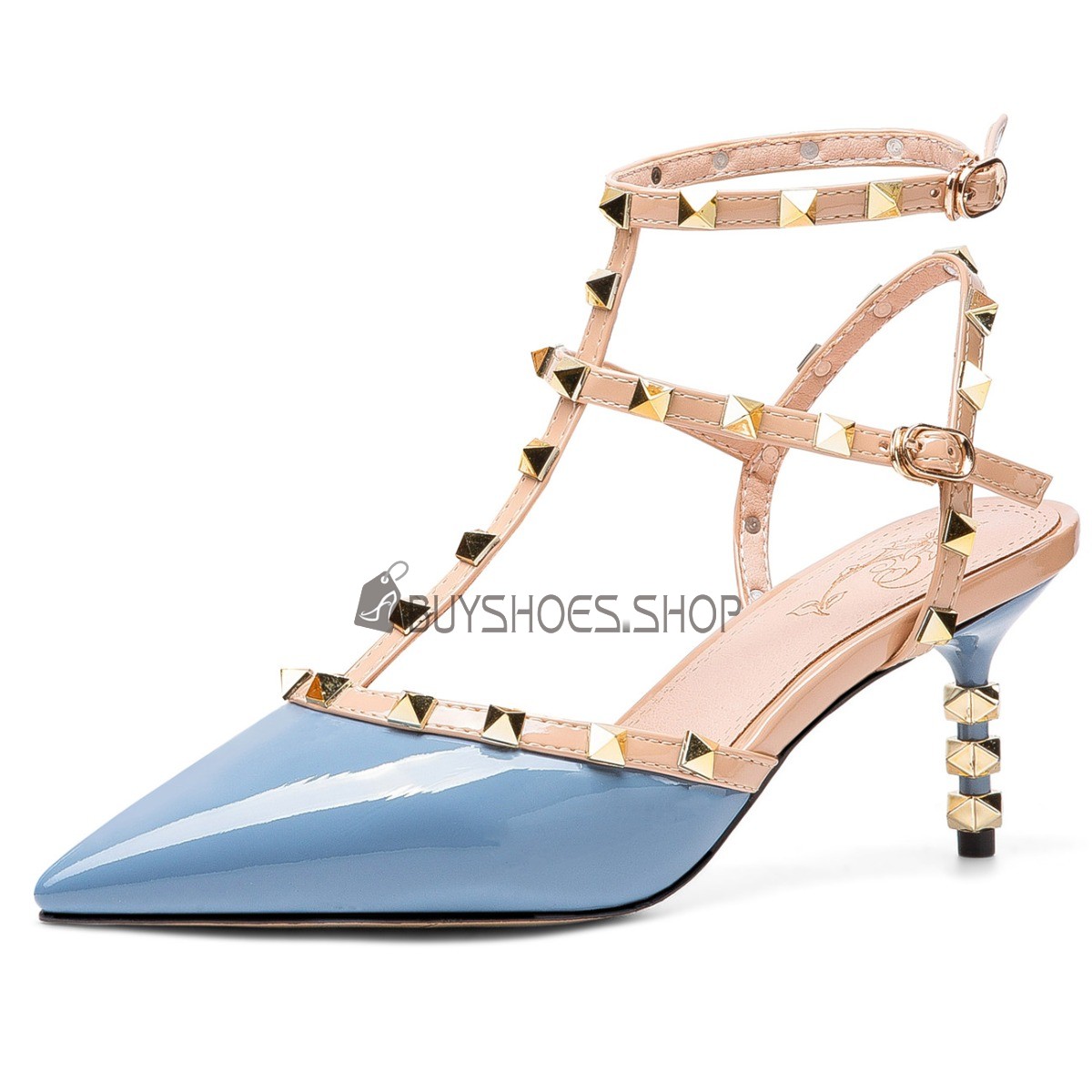 Designer best sale studded sandals