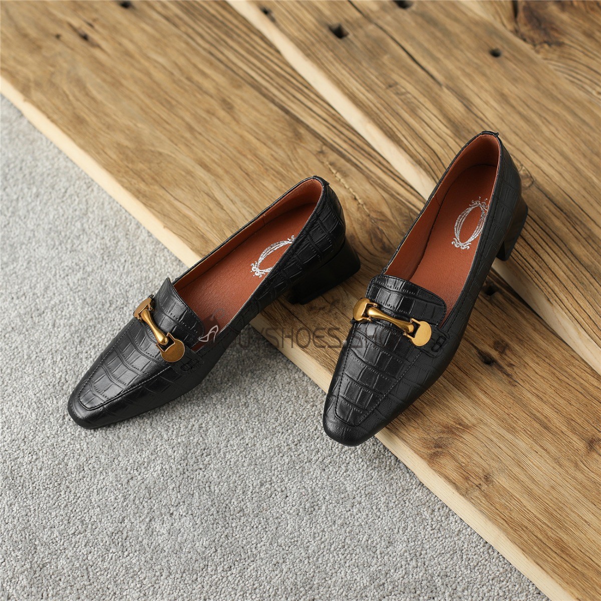 Kitten heel loafers best sale