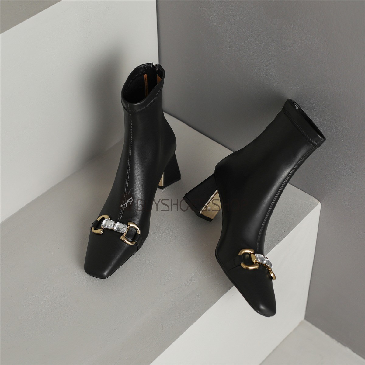 Boots Stiefelette Mit Kleinem Absatz Elegante Stiefeletten Stiefel