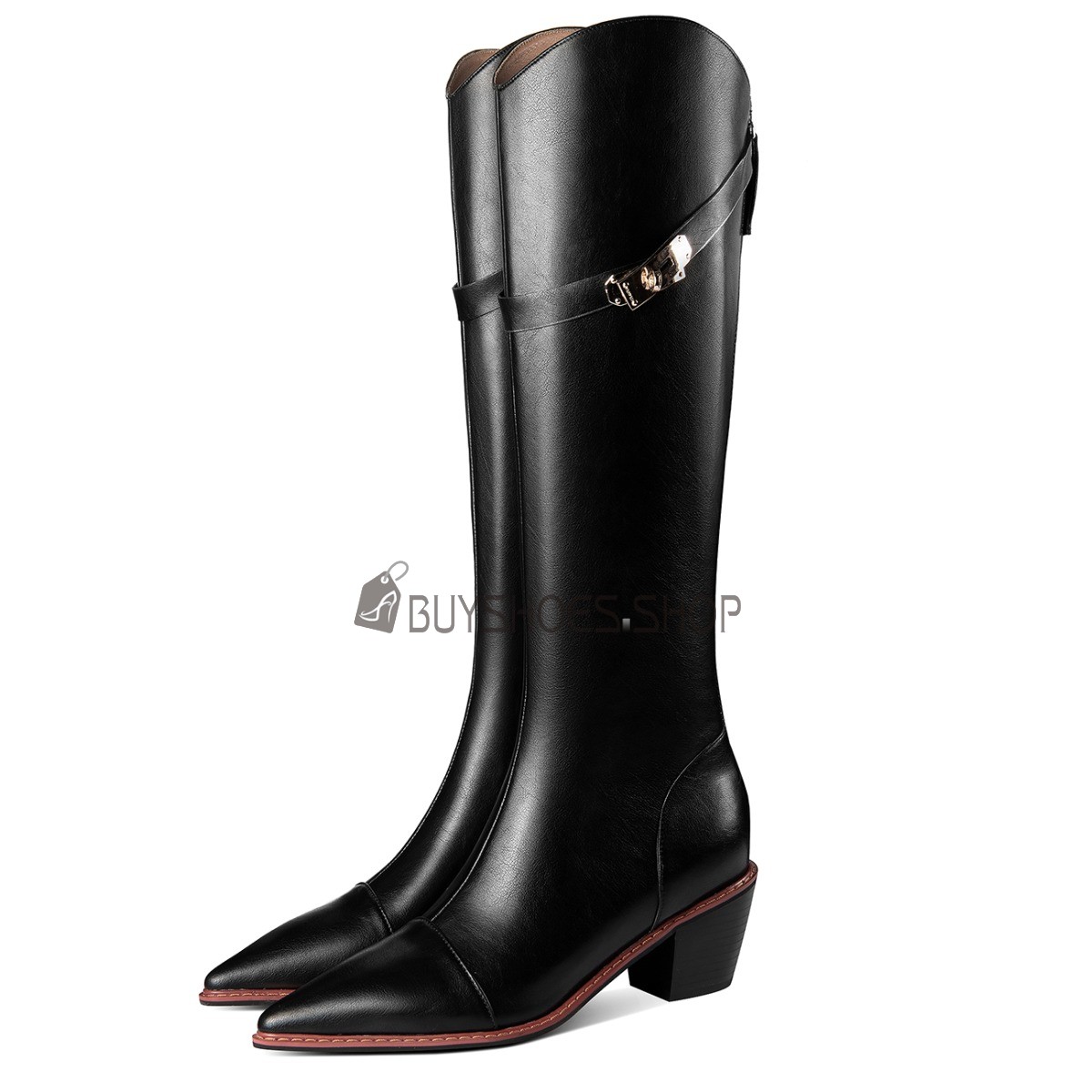 Classic leather knee high boots new arrivals