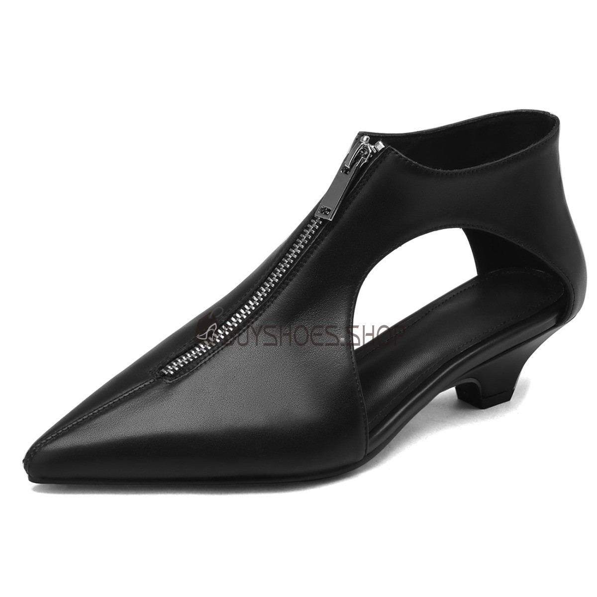 Buy Kitten Heel Ankle Boots Business Casual Shoes Pointed Toe