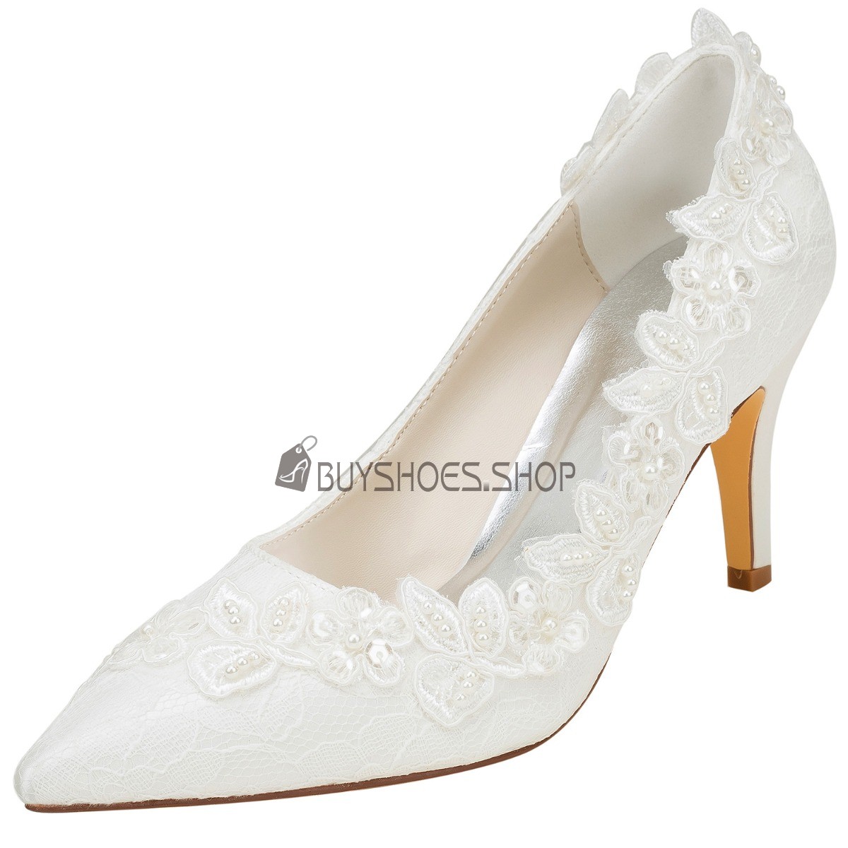 Affordable Stiletto Tulle cm High Heels Wedding Shoes For Women