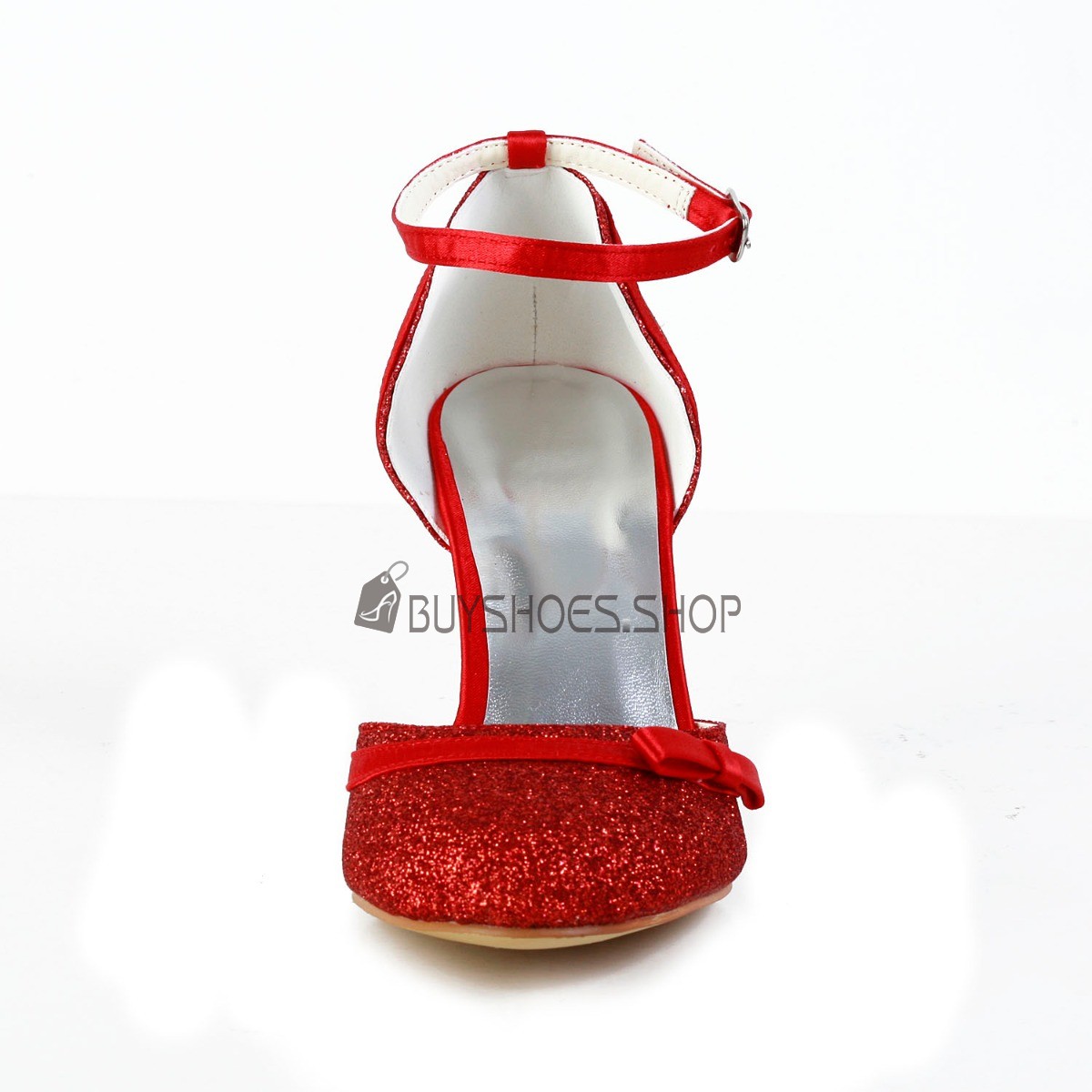 Affordable Wedding Shoes cm High Heels Sequin Ankle Strap