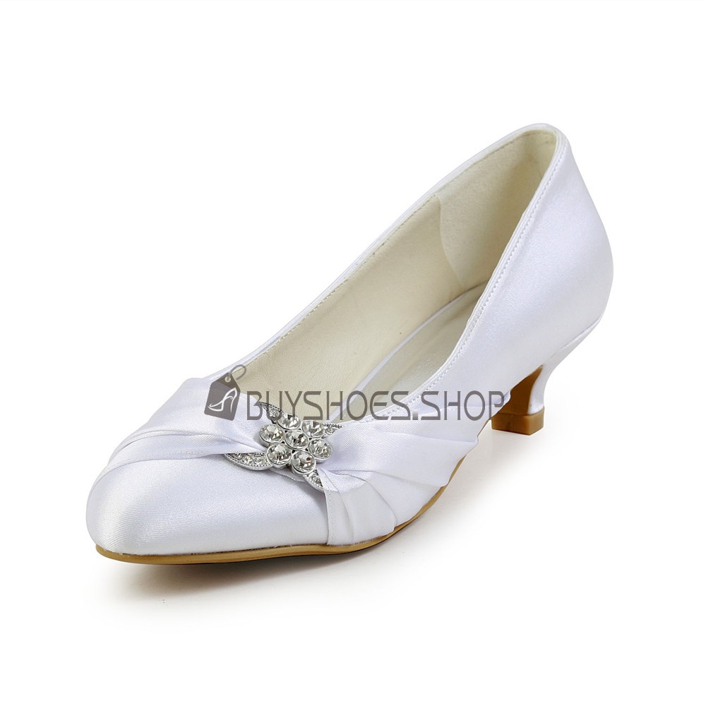 Kitten Heel Low Heel Pumps Dress Shoes Almond Toe Womens Shoes Satin Wedding Shoes for Women Kitten Heel Low Heel Pumps Dress Shoes Almond Toe Womens Shoes Satin Wedding Shoes for Women