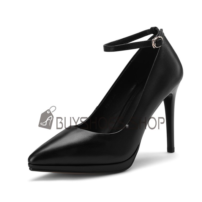 Klassisch Pumps Schwarze 10 cm High Heel Spitz Stiletto 2020 Schuhe Damen