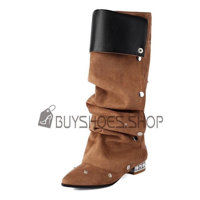 studded slouch boots