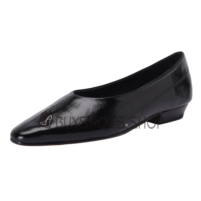 Loafers Classique Habillé Confort Chaussure Femme Bout Carré Plates Originale Cuir