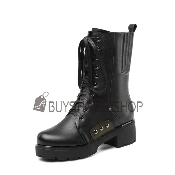 【予約中！】 Online Shopping Vintage Classic Platform Round Toe Chunky 靴