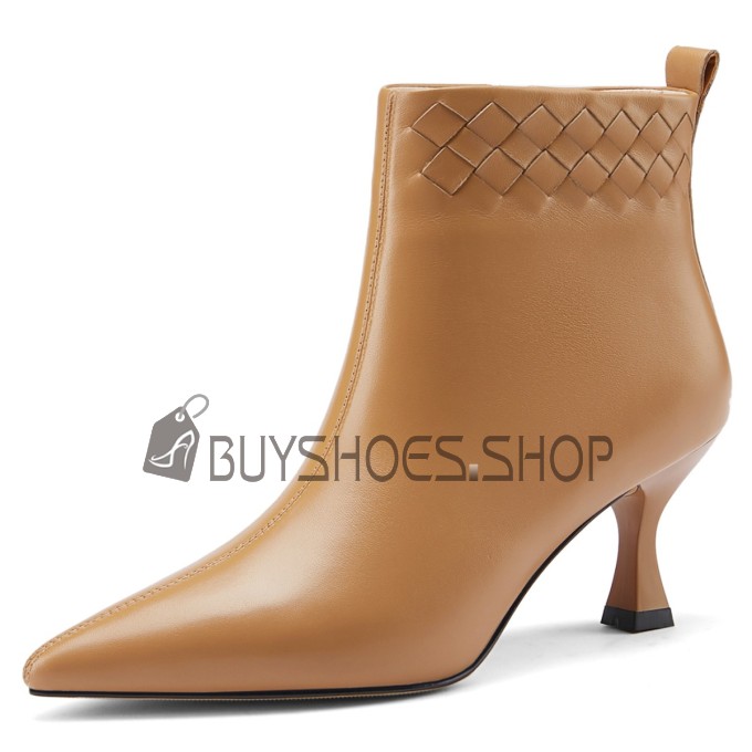Vintage Laarsjes dames Naaldhak Business Casual 7 cm Heels Mooie