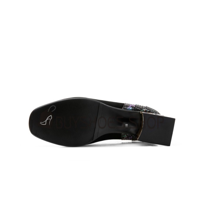 ICON HEELED ANKLE BOOT BLACK SUEDE 8 CM main image 0