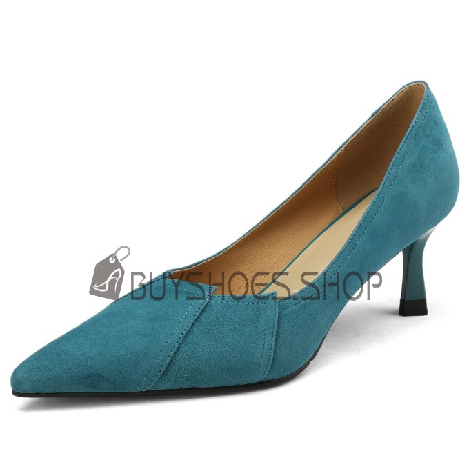 Talon Aiguille Escarpin Turquoise Mariage Elegante Cuir Escarpins