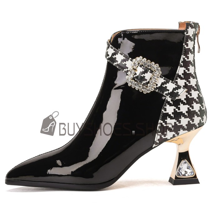 Shopping For Sculpted Heel Fashion Patent Leather With Buckle