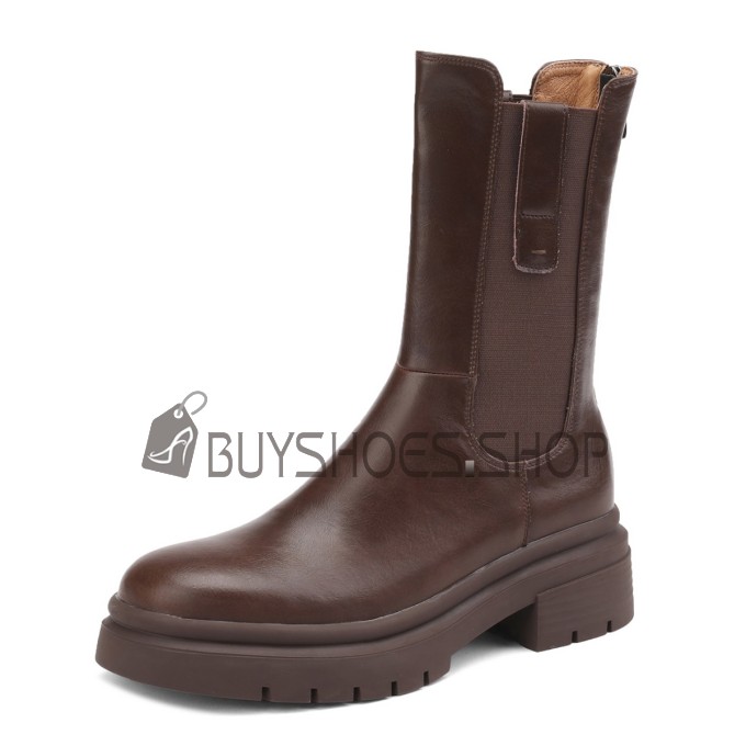 Ausgehen Stiefeletten Stiefel Damen Gefütterte Herbst Chelsea Boots Flache Klassisch